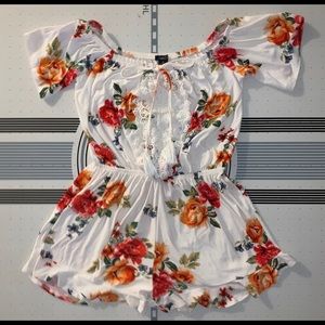 Juniors size floral romper from Rue 21